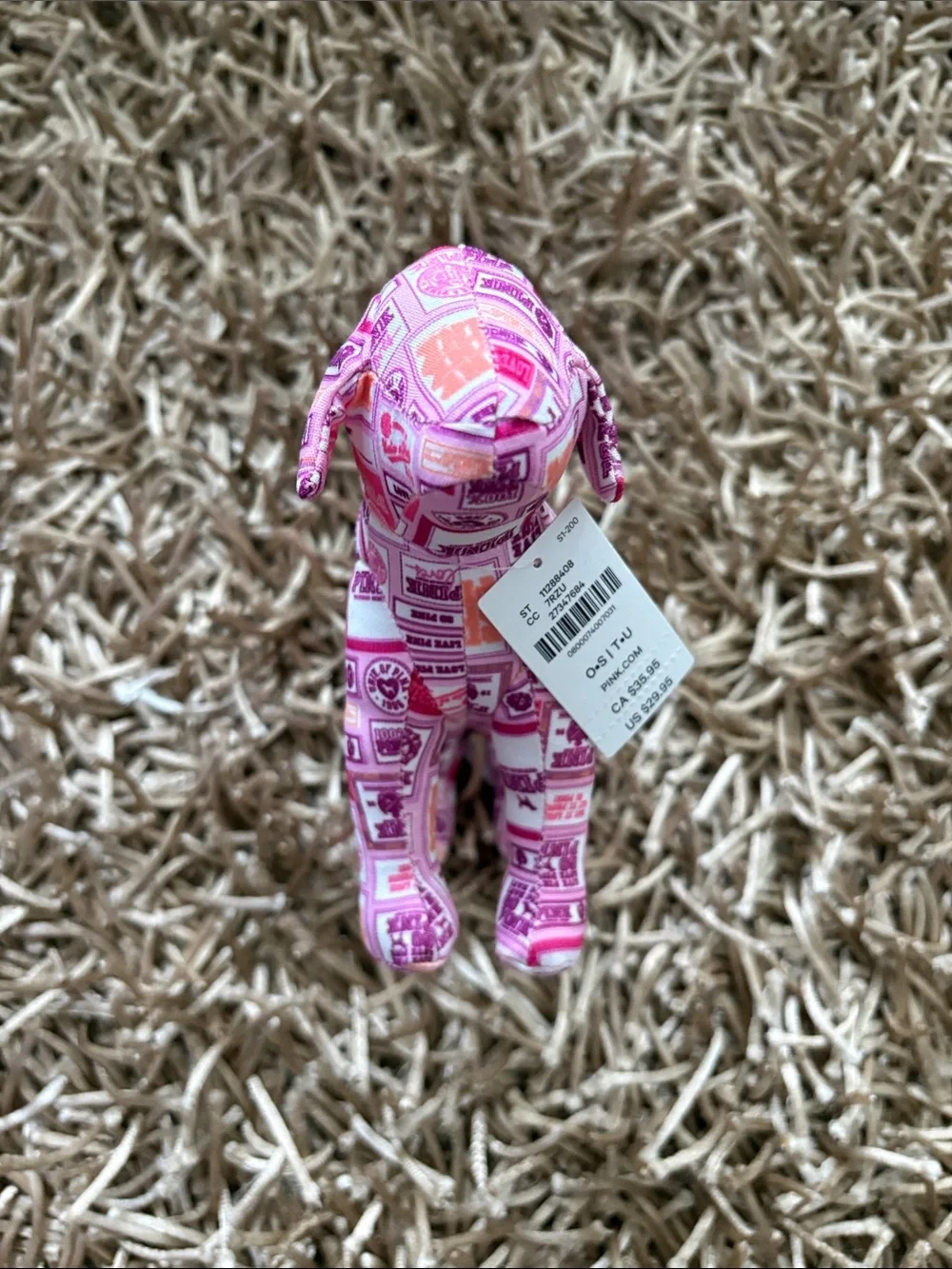 PINK Victorias Secret plush dog